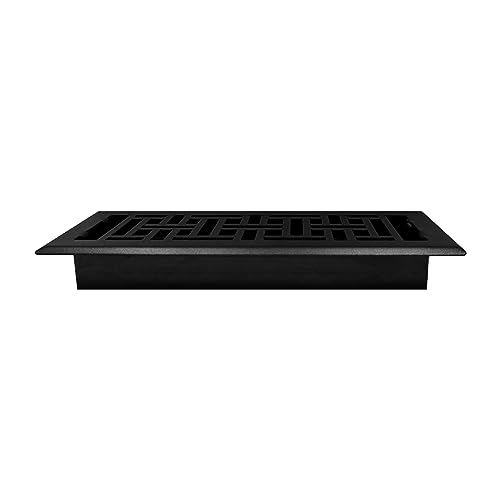 Decor Grates AJH410-BLK Oriental Floor Register, 4x10 Inches, Textured Black, Textured Black Finish - Image 3