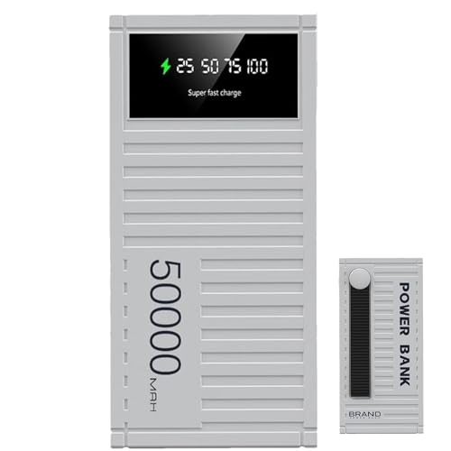 Banca di ricarica rapida - Caricabatterie compatto da viaggio batteria esterna da caricabatterie rapido da 66 W con capacità di 50.000 mAh stazione di portatile per