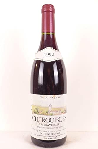 chiroubles françois mignot la traversière rouge 1992 - beaujolais