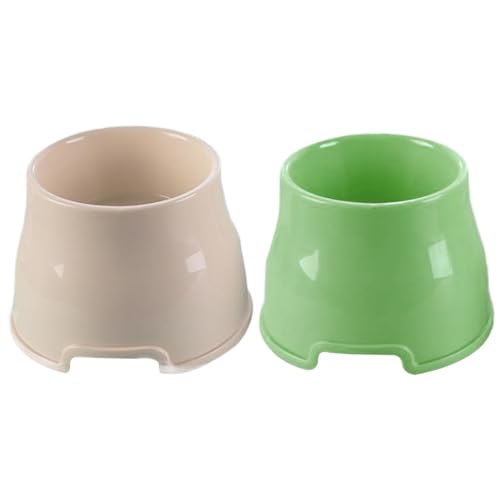 MOUNTTU Lot de 2 gamelles surélevées antidérapantes en polypropylène pour Chien, capacité, pour cockers, Beagles et Races à Longues Oreilles