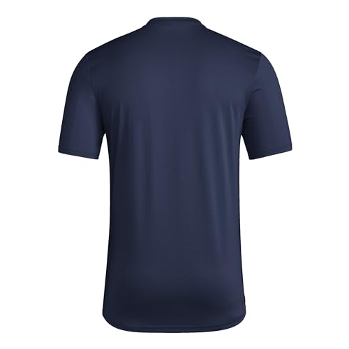 Image of adidas Men's Vancouver Whitecaps Jersey Hook Short Sleeve Pre-game Jersey, Team Navy Blue, Medium