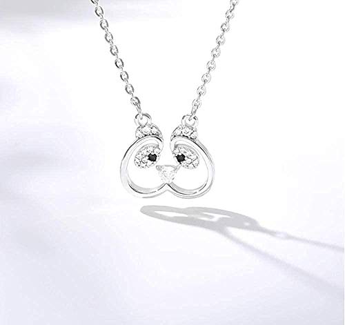 Preisvergleich Produktbild Halskette Hollow Crystal Cat Halskette Frauen Choker Halsketten Anhänger Tierhalsbänder Schmuck