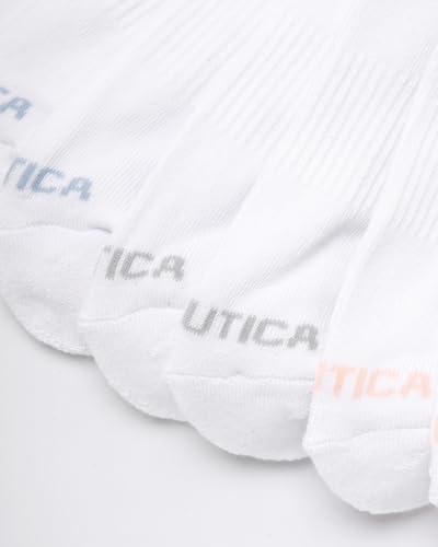 Image of Nautica Womens High Quarter Socks Moisture Wicking Cushioned Socks, 6 Pack | Dri-Motion Moisture Wicking Stretch Fabric, Cushioned Key Areas, Reinforced Heel and Toe, High Quarter Cut, Shoe Size 4-10