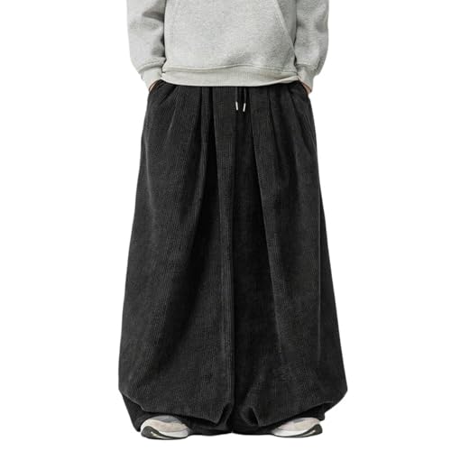 Pantalon velours côtelé homme ample style rétro chinois automne hiver