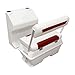 Wise DLX1168-1906 DLX Series Pontoon Steering Console - White/Crimson Red