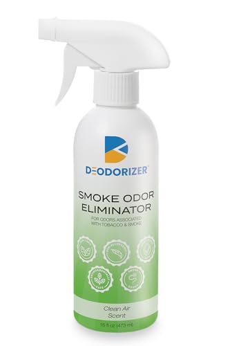 D-Odorizer Smoke Odor Eliminator - Remove Odors Caused by Tobacco and Smoke - Clean Air Scent - 16oz Spray