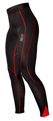 Foxter - Mallas de compresión para mujer, color negro, tamaño extra-large