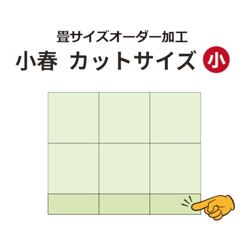 大橋商店 ハーフサイズ サイズオーダー対応 置き畳 小春 65×32.5cm以内 厚み1.5cm（1枚）サイズオーダー カットサイズ(小春 ハーフサイズ) [2]