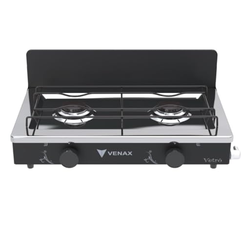 Fogao a Gas Flamalar 2 Q Vetro Preto Fosco Gás Glp