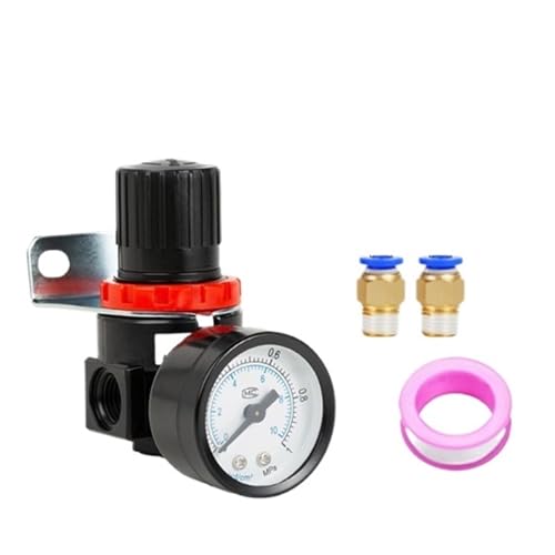 Régulateur AR2000 compresseur air pneumatique 1/4 avec raccord 6mm