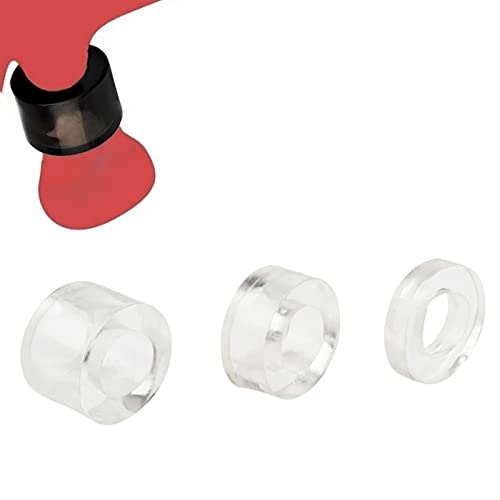 LZMYZ 3 Stück Silikon Hodensack Penis Ring Bindung Ring Weichen Dehnbar Cock Ring Ballstretcher Erektion Verzögerung Ring Hodensack Cock Ringe Erotik Bondage Sexspielzeug für Männer(Transparent)