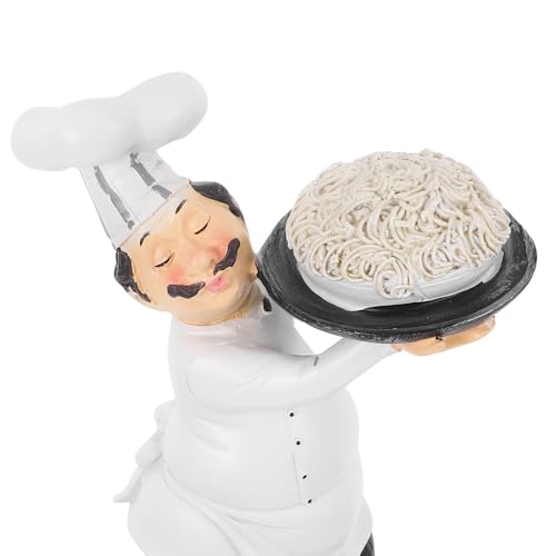 Décoration de bureau stable en résine avec figurine de chef - 4