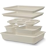 Baking Pans Set, Nonstick Bakeware Sets, Oven Pans for Cooking, AIVIKI 6 Pieces Baking Set Including Cookie Sheet, Deep Roaster Pan, Square Pan, Loaf Pan, Muffin Pan, Carbon Steel Baking Set