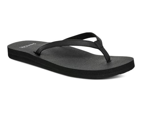 Image of Sanuk Yoga Joy Womens Flip Flops | Yoga Mat Footbed | Sandals for Women | Womens Yoga Sandals | Women's Beach Sandals