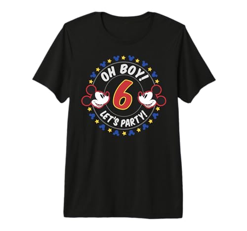 T-shirt Mickey anniversaire 6 ans idée cadeau fête Disney