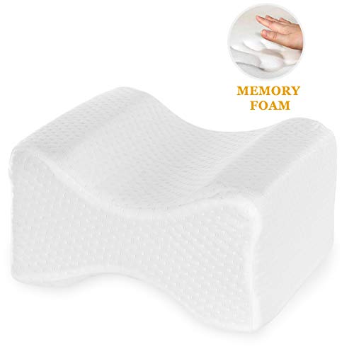 DLOPK Almohada Horizontal de Espuma de Memoria para piernas, Adecuada para Mujeres Embarazadas/Almohada de Soporte de Rodilla para ciática, Alivia eficazmente la Fatiga, 26 x 20x15 cm