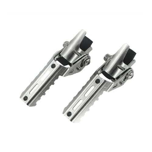 Repose pieds moto pliables anti-vibration et ergonomiques pour crash bars 22-25mm