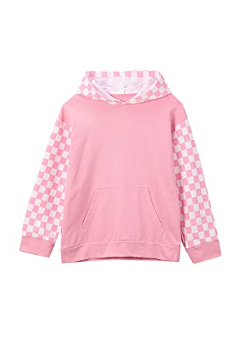 Image of Deeorla Little Boys Girls Cotton Tie Dye Hoodies Long Sleeve Pullover Sweatshirts for Big Kids 5-15Years