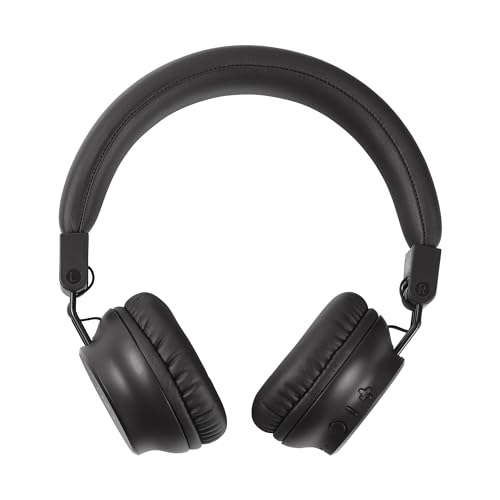 Reflex Active Wireless Foldable On Ear Headphones with Built in Mic, Black - Image 4