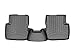 WeatherTech Custom Fit FloorLiners for Fiat 500X - 2nd Row (448402), Black
