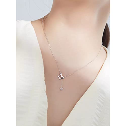 Collier papillon double pendentif, le cadeau pour petite amie idéal - 5