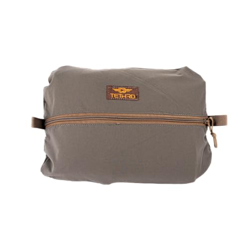 Tethrd Pulley Pouch - Durable Accessory Hunting Bag - Zippered Closure - Ripstop Nylon Construction - Use For Hunting, Hiking, Camping, or Tactical Gear - Made in the USA, X-Large