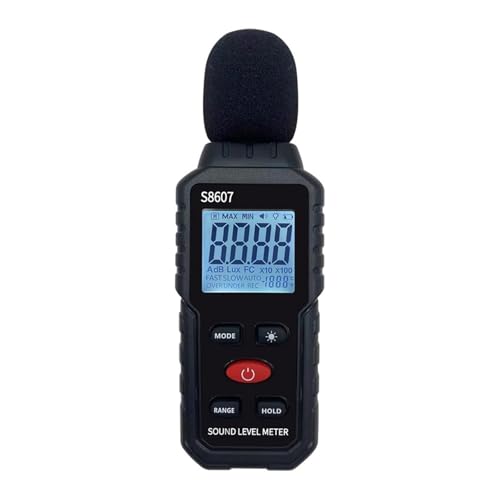YVAAASIYC Medidor de decibelios 30-130dB, medidor de Ruido Digital, medidor de Nivel de Sonido, Detector de Volumen, Instrumento de medición de Sonido(No Box)