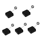 SEWOART 5 Piezas Caja De Tracción Antirrobo Candados De Cable Para Mayor Seguridad Cerradura De Alambre Retráctil Bloqueo De Cable De Seguridad Caja De Cable Anti Pérdida El Plastico Black