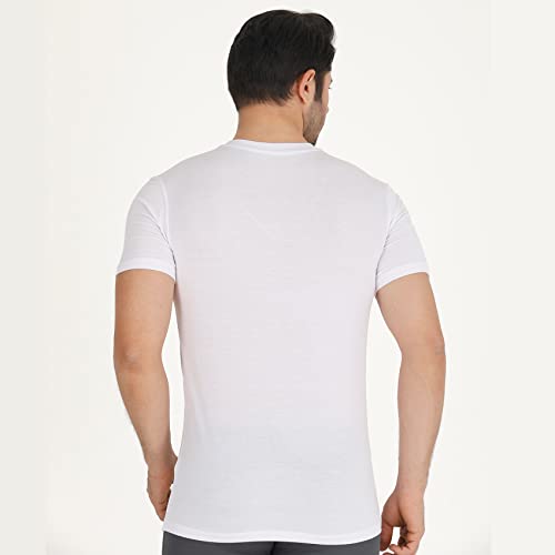 Men's T-Shirts Rayon Made from Bamboo - Modern Fit, Moisture Wicking Undershirt - Crewneck/V-Neck Tees, 3-Pack4