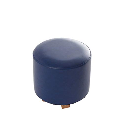 Wooden Stool Taburete del sofá de Madera Maciza Sala de Estar Taburete de la Mesa de café Banco Redondo del Zapato Taburete Simple del embarcadero de la Moda (Negro) (Color : #2, Tamaño : 31 * 30cm)