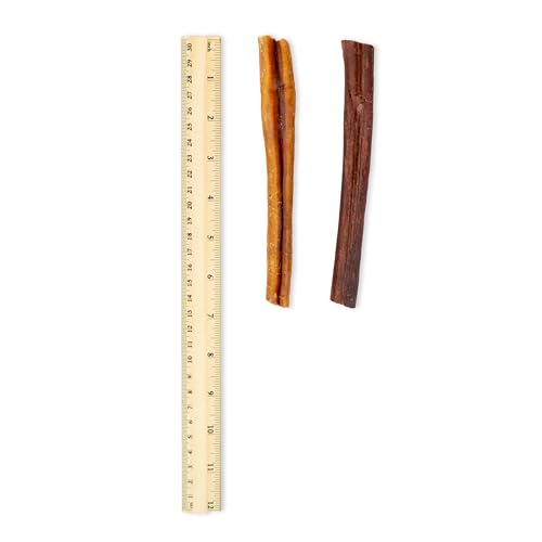 Image of GigaBite Bully Sticks for Dogs All Natural Beef Pizzle Dog Chews, Odor & Rawhide Free Dog Treats, Long Lasting High Protein Chews Digestible Dental Dog Treat - Sticks (Regular 6 inch), Pack of 20