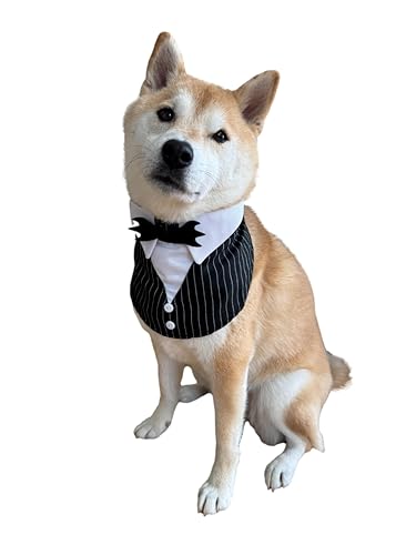 Disfraz de Esmoquin para Perro ComfyCamper Tuxedo Negro S miniatura 3