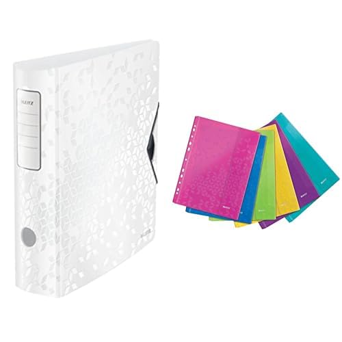 Classeur Leitz WOW A4 et pochettes perforées pour protéger 500 feuilles de dossiers