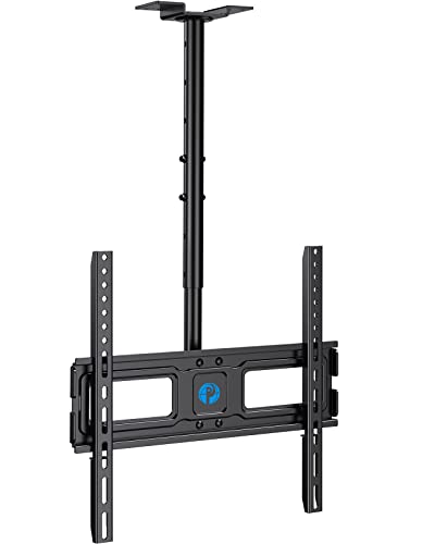 Pipishell Ceiling Tv Mount For Most 26-55 Inch Lcd Led Oled Qled 4K Tvs, Hanging Tv Monitor Ceiling Mount Bracket Height Adjustable Tilt Swivel Holds Up To 60Lbs Max Vesa 400X400Mm #TOP7