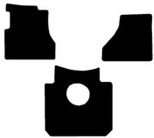 Technical Precision Replacement for PROSTAR Year 2014 Black Luxury Sport Carpet 3 Piece Front Middle Floor MAT Set