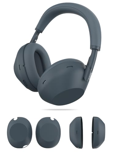 Image of TUDIA Snap-On PC Case for Sony WH-1000XM6 (2025) Headphones - Slim Shockproof Lightweight Hard Shell Ear Cup Protectors [Left & Right Covers Only] - Midnight Blue