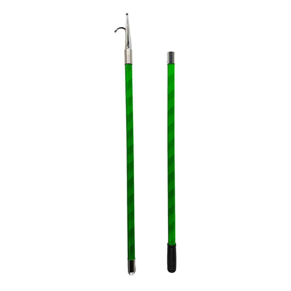 PA-DABAOO Long Portable Rescue Poles with Removable Stainless Steel Hook, ﻿Lightweight Boat Dock Mooring Poles for Fisherman Docking,Detachable Threaded Assembly,2M