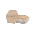Avant Decor | Peel and Stick Kitchen Backsplash Tiles | Stone Composite Hexagon Wood Grain | Stick On Wall Tiles | Easy DIY Installation | 6” x 6.9” | Box of 30 Tiles