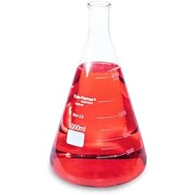 PYREX 4980-10, 10mL Narrow Mouth Erlenmeyer Flask W Rubber Stopper
