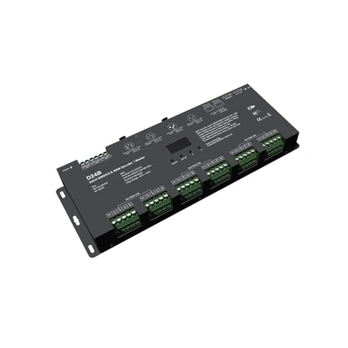 Décodeur DMX512 RDM 24 canaux à décodage DIM CCT RGB RGBW pour un contrôle LED sans scintillement