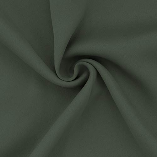 Image of Easy-Going Blackout Curtains for Bedroom, Solid Thermal Insulated Grommet and Noise Reduction Window Drapes, Room Darkening Curtains for Living Room, 2 Panels (52x63 in,Greyish Green)