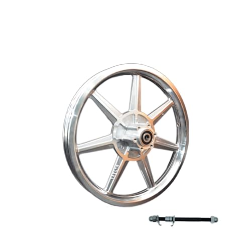 GLATOBBON Mozzo Freno a Disco for Veicolo Elettrico da 14 Pollici Mozzo Anteriore in Lega di Alluminio Tram Pieghevole al Litio 14x1.75/2.50 Mozzo for Bici elettrica