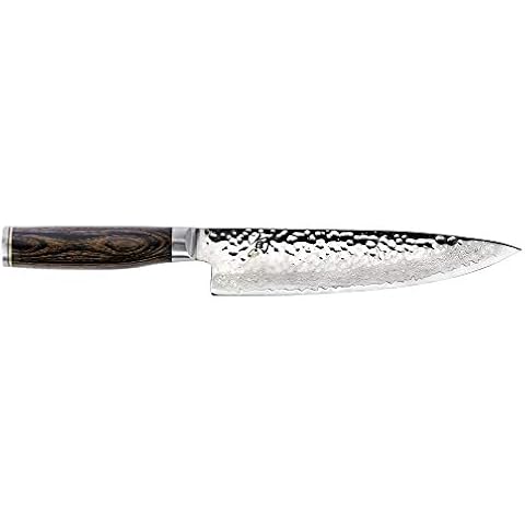 Shun Premier 8" Chef's Knife, Handcrafted Japanese Kitchen Knife, VG-MAX Core with Damascus Stainless Steel Cladding, Pakkawood Handle, Chef Knife for Professional and Home Chefs Cover