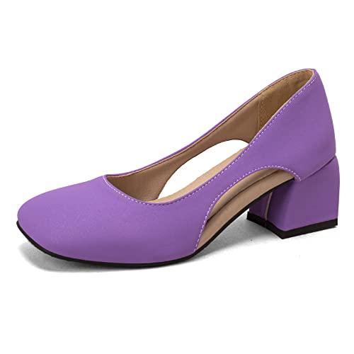 Escarpins femme talon moyen violet Lizoleor taille 36.5