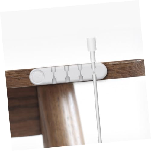 DOITOOL 3 piezas Organizadores de Cables Autoadhesivos Envolturas de Cable de Silicona Duraderas para Escritorio y Uso en Casa Fácil de Instalar Flexible Elástico para Gestión de Cables de Datos y Energía miniatura 5