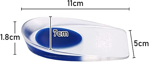 Image of Gel Heel cups Silicone Heel Pad for Heel Ankle Pain, Heel Spur Shoe Support Pad for Men and Women Shock Cushion Pad for Heels -1*Pair (Heel Pad)