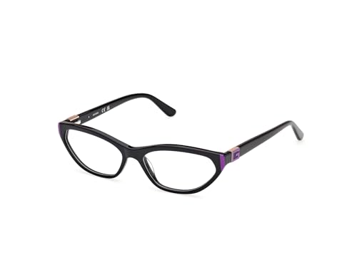 Lunettes de vue Guess GU50146 001 noir brillant pour femme élégante