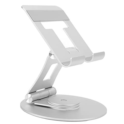 Support d'ordinateur portable en aluminium, support d'ordinateur portable pliable for bureau, support d'ordinateur ergonomique avec base rotative à 360°, compatible avec , Air, Pro, autres ordinateurs