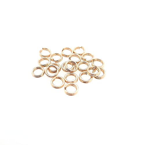 20pc 14/20 Yellow Gold Filled Round Split Ring 3.5MM OD, 2.5MM ID Jump Ring Connector for Charms and Jewelry Finding by CRAFT WIRE