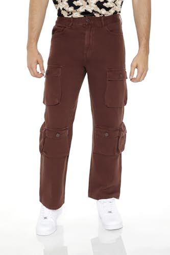 Forever 21 Men's Cargo Straight-Leg Jeans4